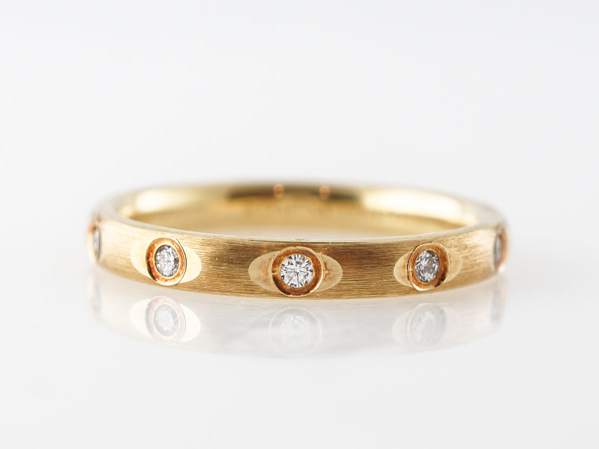 Diamond Eternity Wedding Band in 18k Yellow Gold