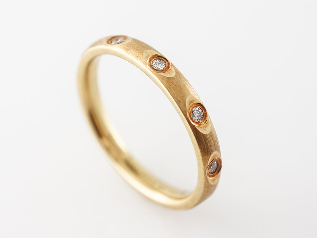 Diamond Eternity Wedding Band in 18k Yellow Gold