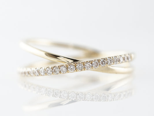 Layered Diamond Stacking Ring in 14k Yellow Gold