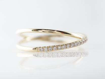 Layered Diamond Stacking Ring in 14k Yellow Gold