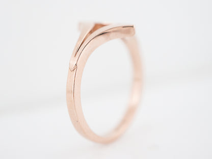 Right Hand Ring Modern in 14k Rose Gold
