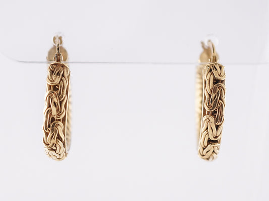 Earring Hoops Modern in 14k Yellow Gold