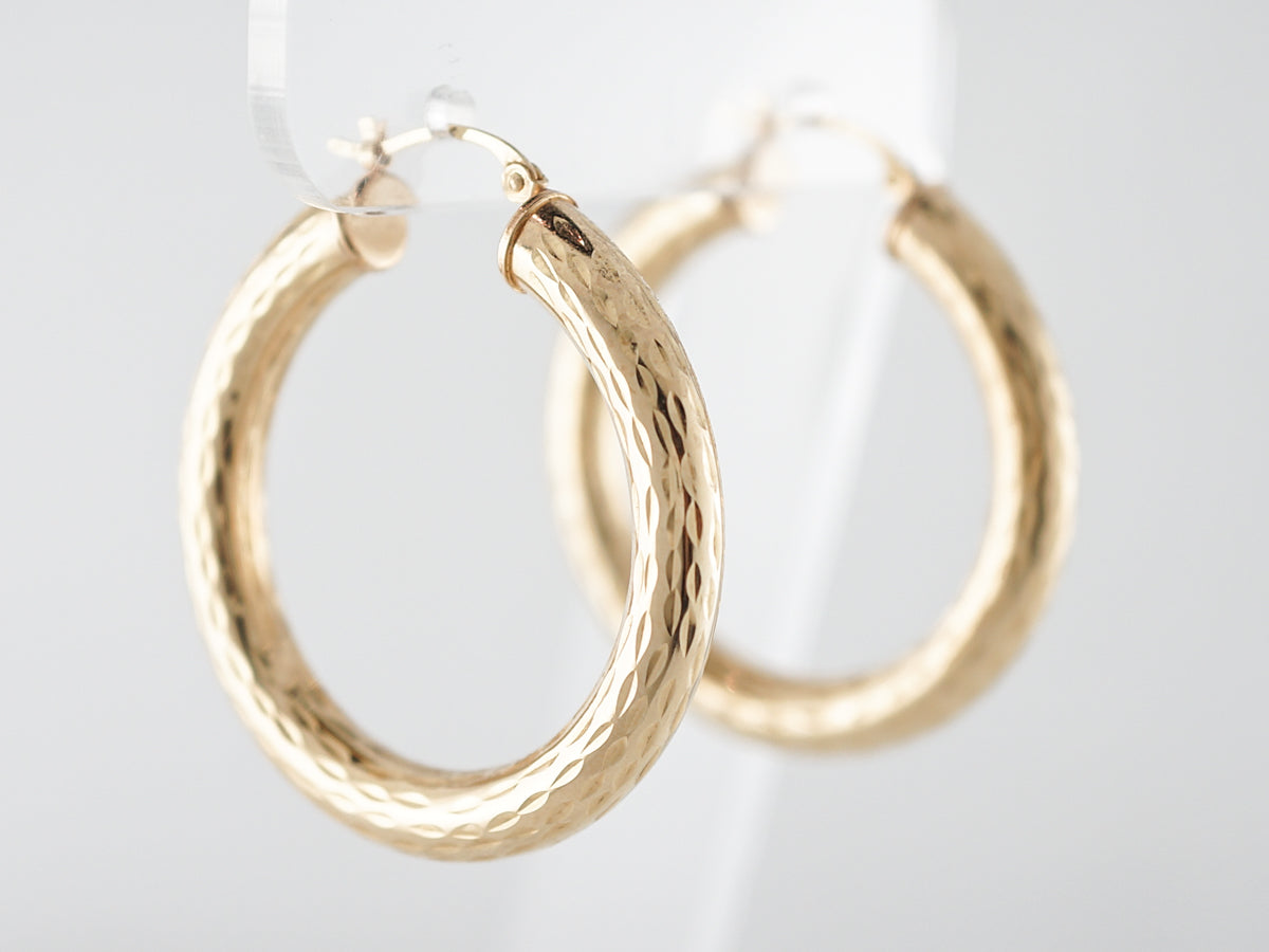 Earrings Modern in 14k Yellow Gold