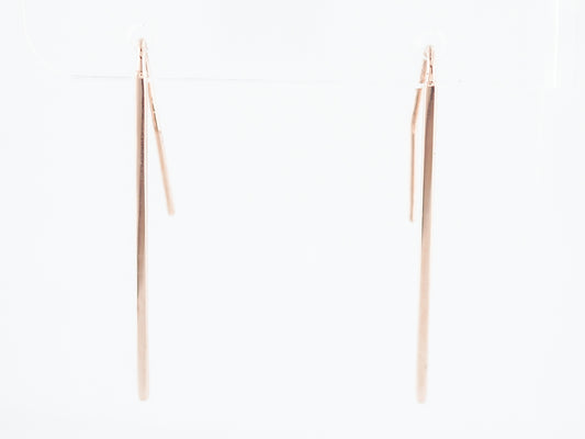 Modern Drop Earrings in 14k Yellow Gold