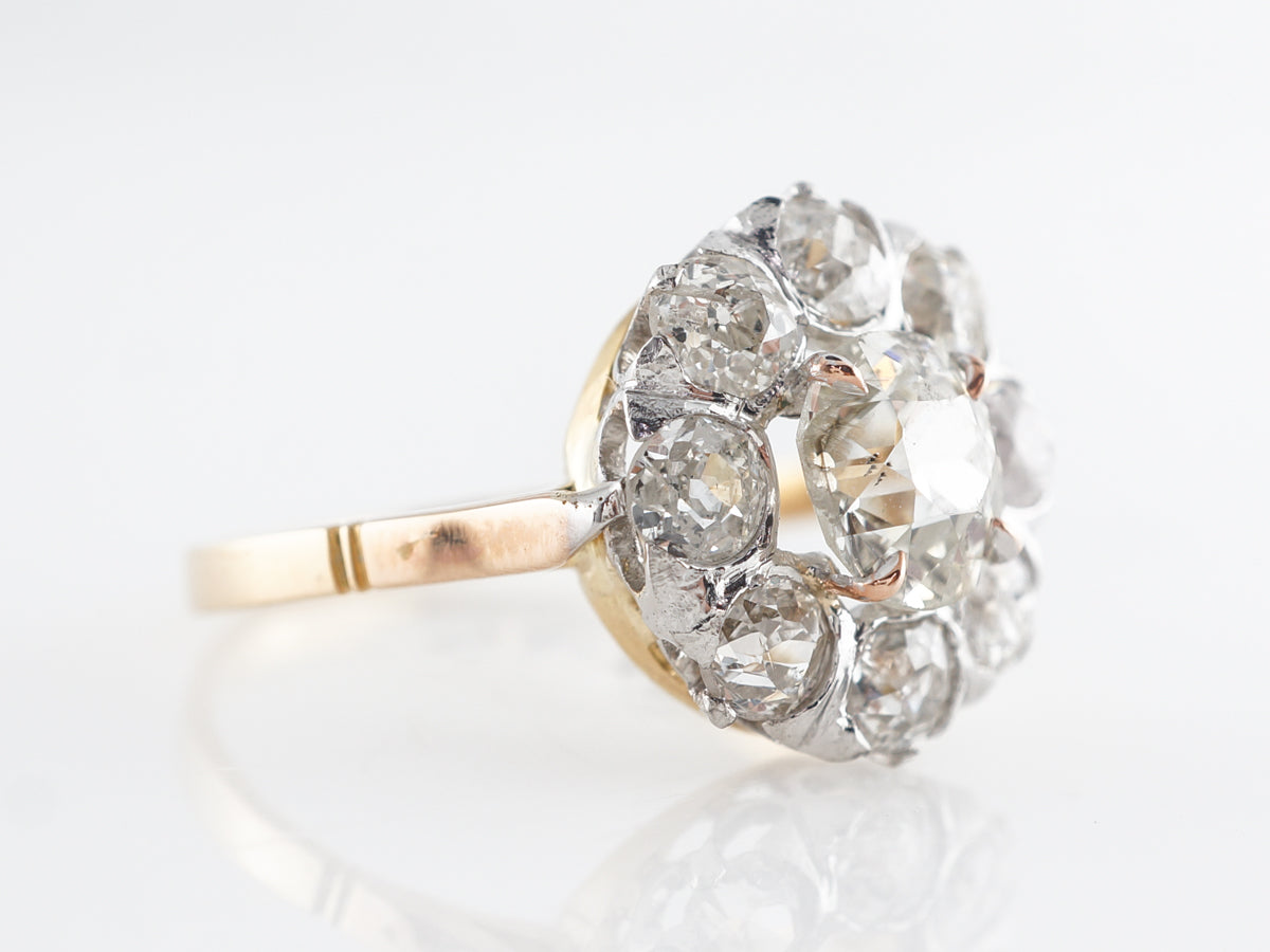 Edwardian Diamond Engagement Ring in 18k and Platinum