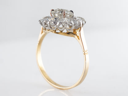 Edwardian Diamond Engagement Ring in 18k and Platinum