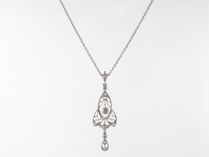 Vintage Kohn & Son's Necklace w/ Diamonds in Platinum
