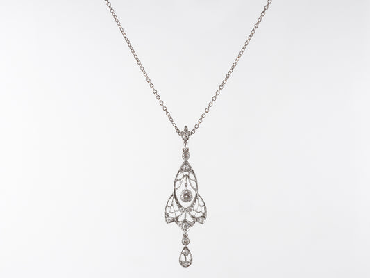 Vintage Kohn & Son's Necklace w/ Diamonds in Platinum