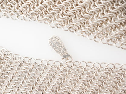 Elsa Peretti 48 inch Woven Chain Necklace in Sterling Silver