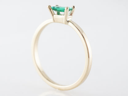 Emerald Cut Emerald Ring in 14k Yellow Gold