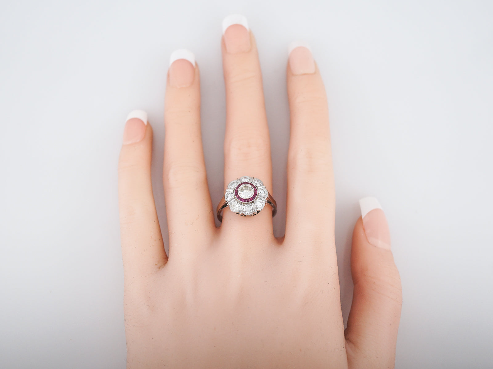 Engagement Ring Modern .67 Round Brilliant Cut Diamond in Platinum