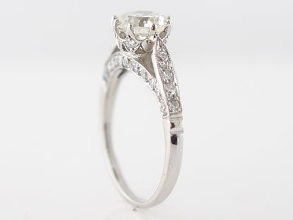 ***ON HOLD***European Cut Diamond Ring w/ Crown Basket in 14k