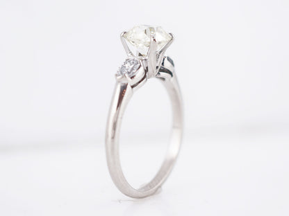 Art Deco Engagement Ring w/ Old Mine Cushion Cut Diamond