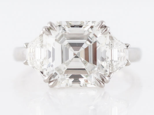 **RTV 1/10/19**Tiffany & Co. Engagement Ring Modern GIA 4.40 Asscher Cut Diamond in Platinum