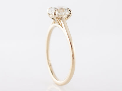 GIA 1.25 Carat Oval Cut Solitaire Engagement Ring