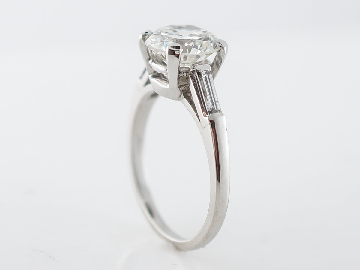Engagement Ring Modern Jabel GIA 2.16 Round Brilliant Cut Diamond in Platinum