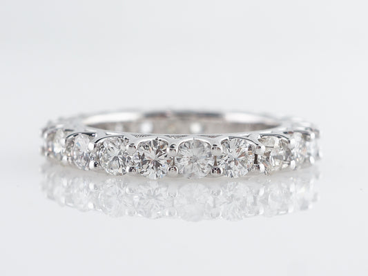 2.64 Carat Eternity Diamond Wedding Band in White Gold