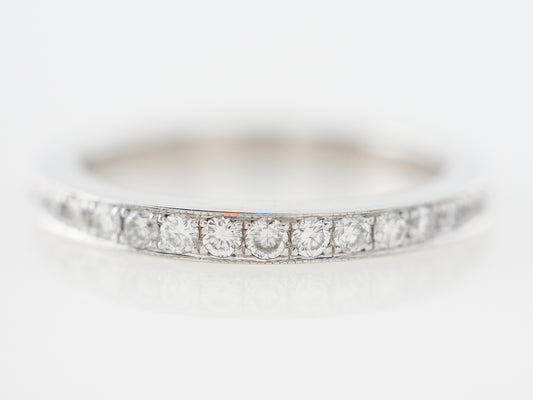 Half Carat Diamond Eternity Wedding Band in Platinum