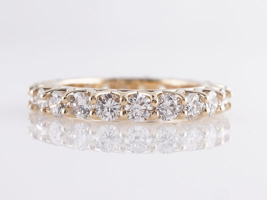 2.42 Carat Diamond Eternity Band in 14k Yellow Gold