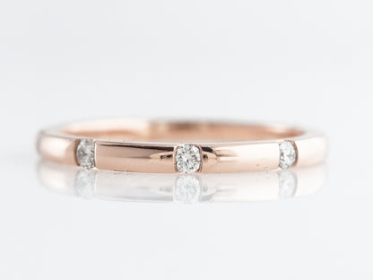 Eternity Wedding Band w/ .25 Carats of Diamonds in 14k Rose Gold