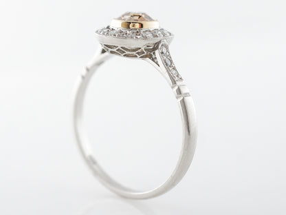 Fancy Yellow Diamond Engagement Ring in Platinum