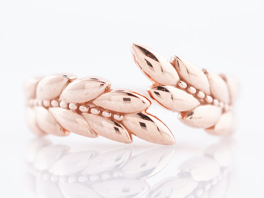 Feather Ring Modern in 14k Rose Gold