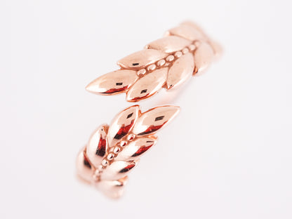 Feather Ring Modern in 14k Rose Gold