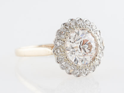 *** ON HOLD *** GIA European Cut Diamond Engagement Ring in 14K