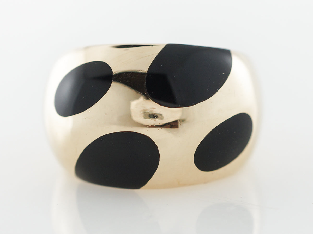 Grossbardt Onyx Cocktail Ring in Yellow Gold