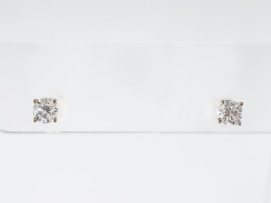 .55 Carat Diamond Earrings Studs in White Gold