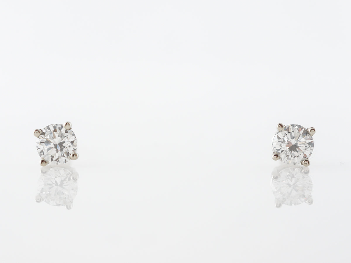 .55 Carat Diamond Earrings Studs in White Gold