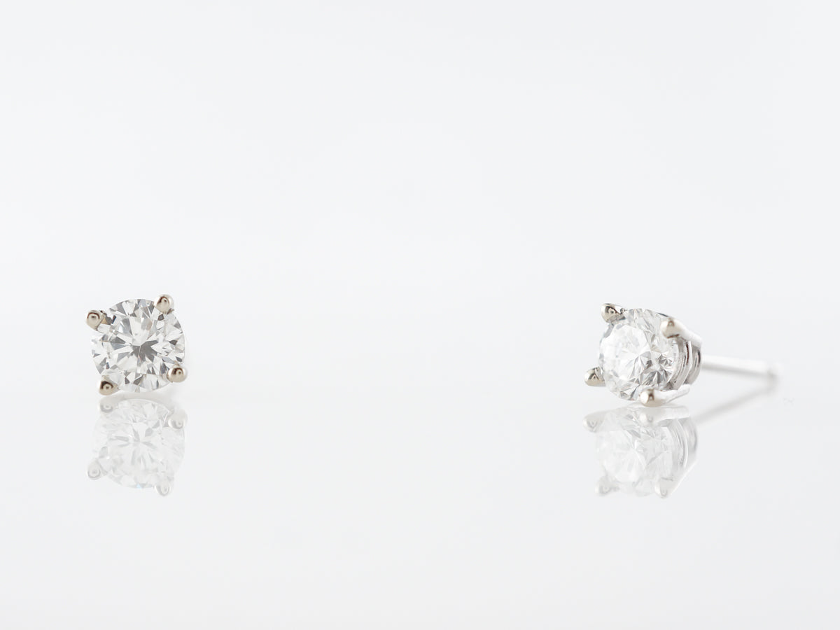 .55 Carat Diamond Earrings Studs in White Gold