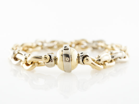 High Polish Link Bracelet in 18k Yellow Gold