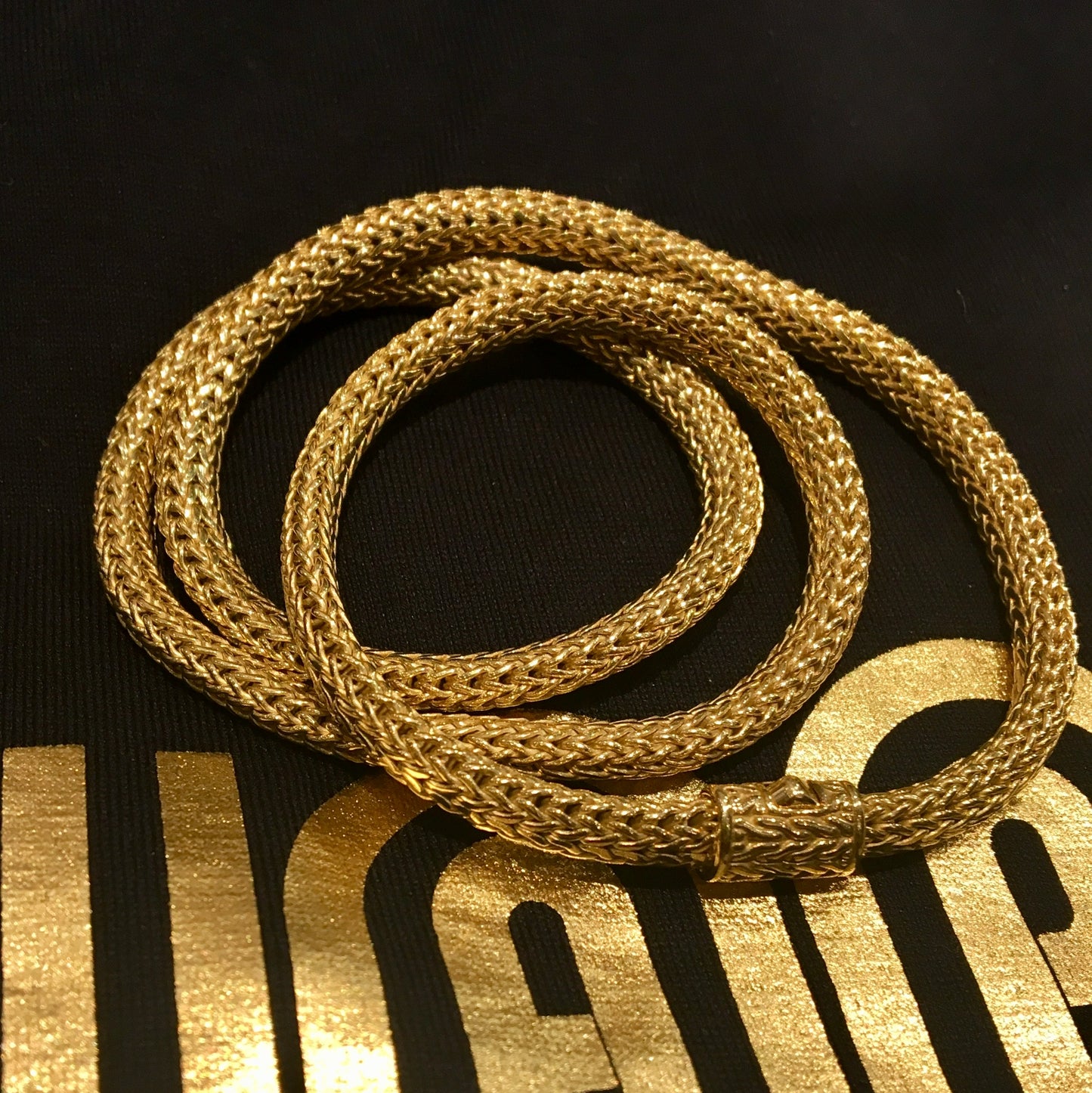 John Hardy Wheat Necklace Modern in 18k Yellow Gold