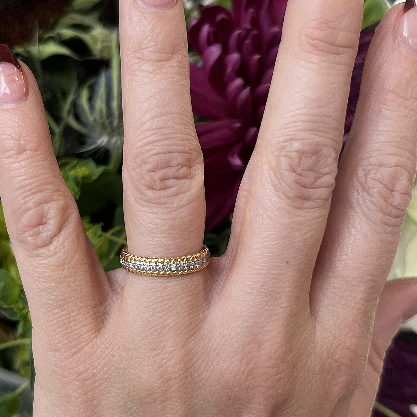 Tiffany & Co. Rope Diamond Eternity Band in 18k Gold & Platinum