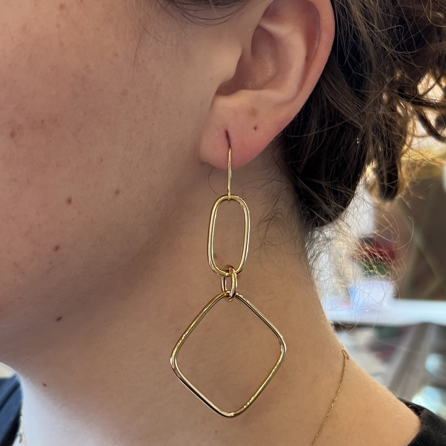 Faraone Mennella Link Earrings in 18K Yellow Gold