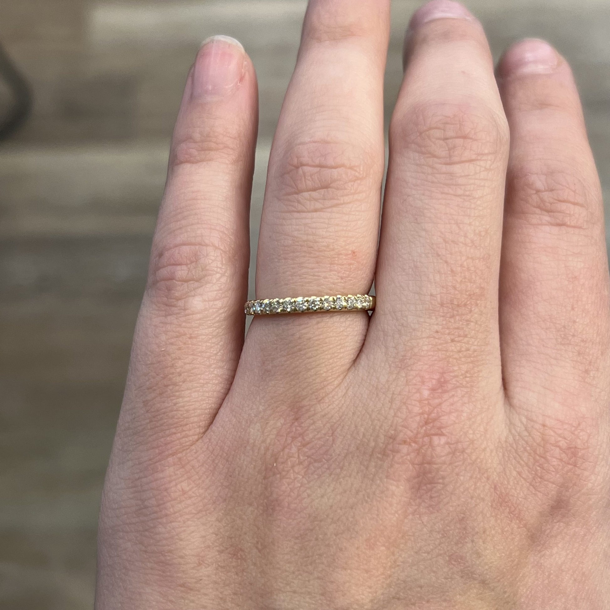 34 Classic Round Diamond Wedding Band in 14k Yellow Gold