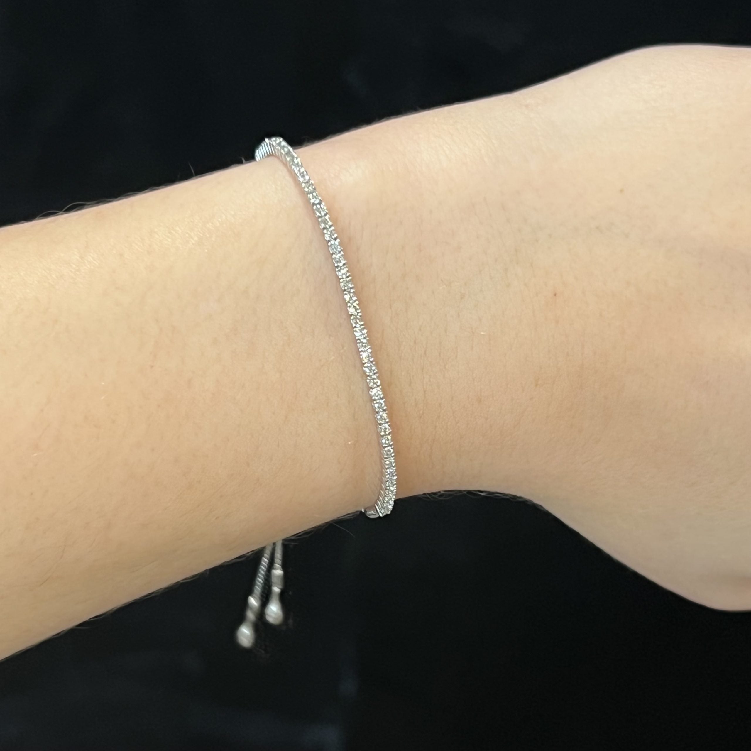 Adjustable hot sale diamond bracelet