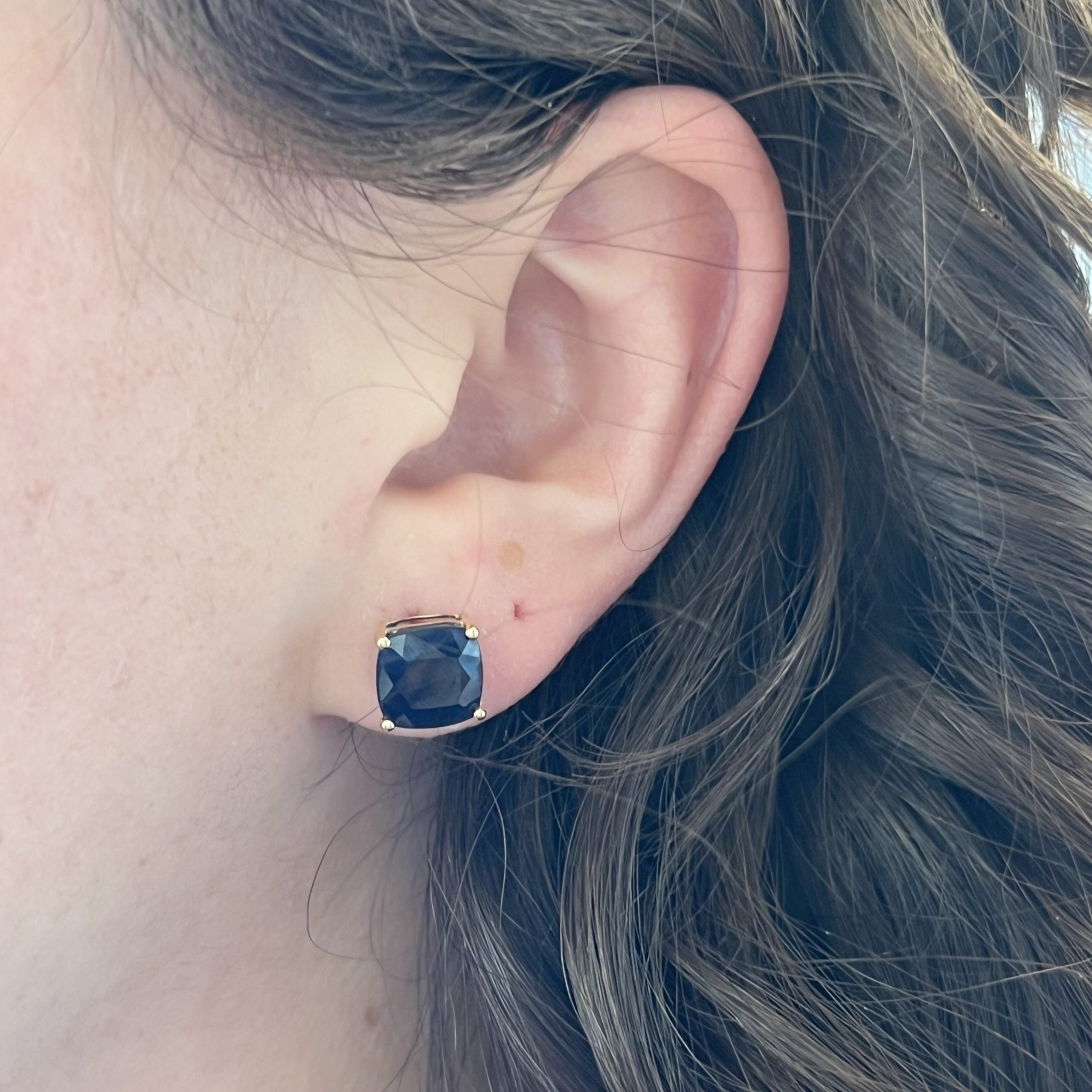 Blue Sapphire Stud Earrings — Antony Lane Jewellers