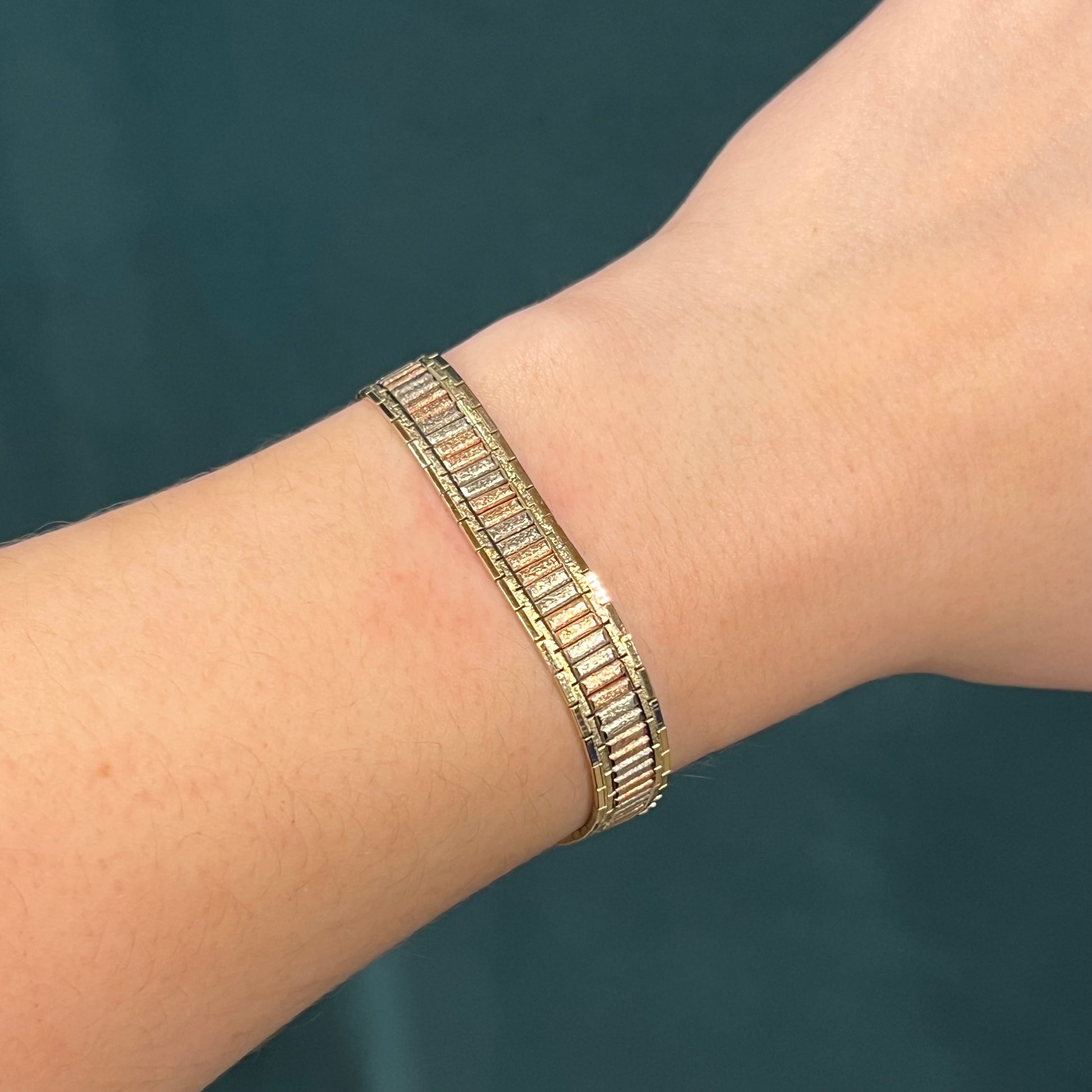 Tricolor Black Hills Gold Bracelet in 14k Gold – Filigree Jewelers