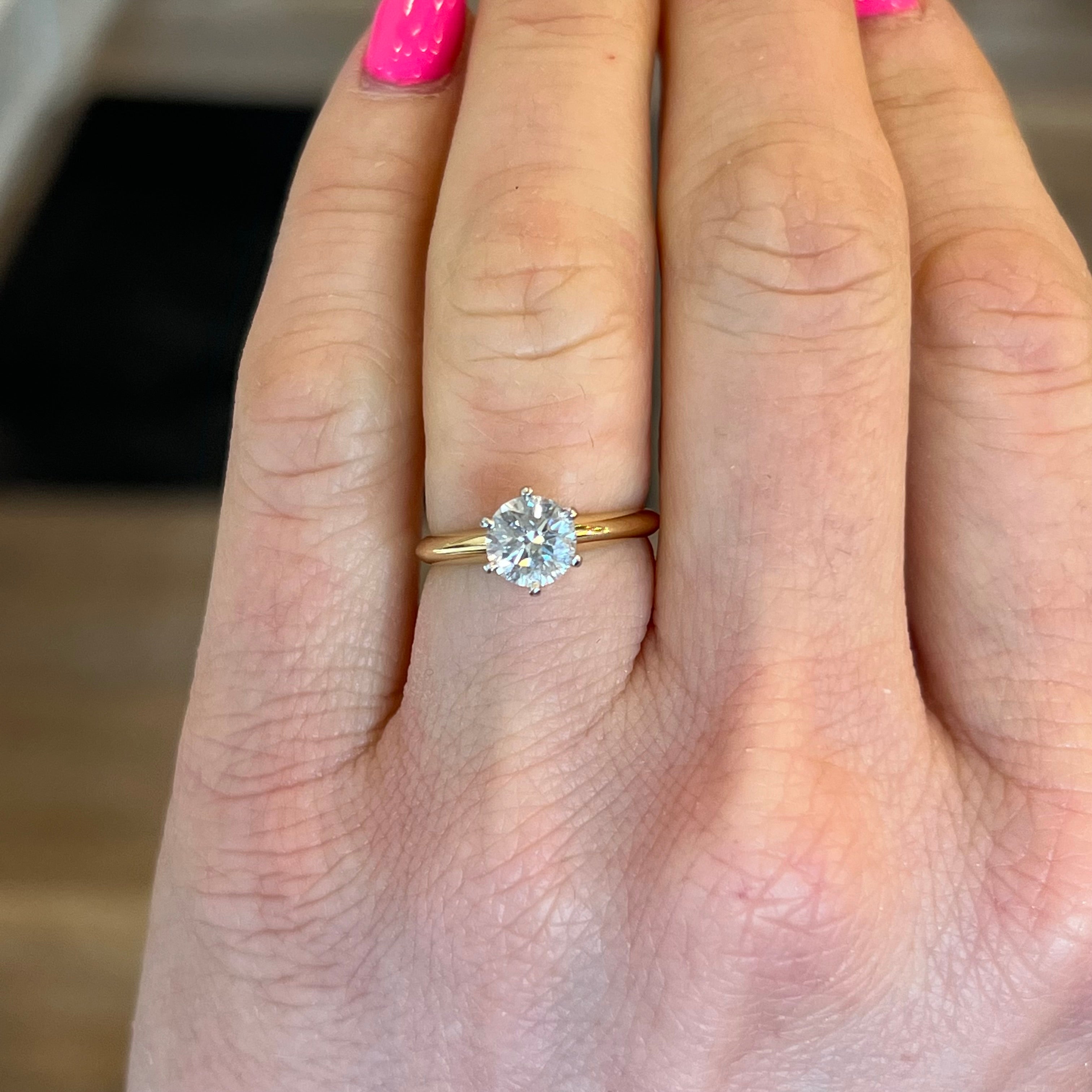 Tiffany half deals carat engagement ring