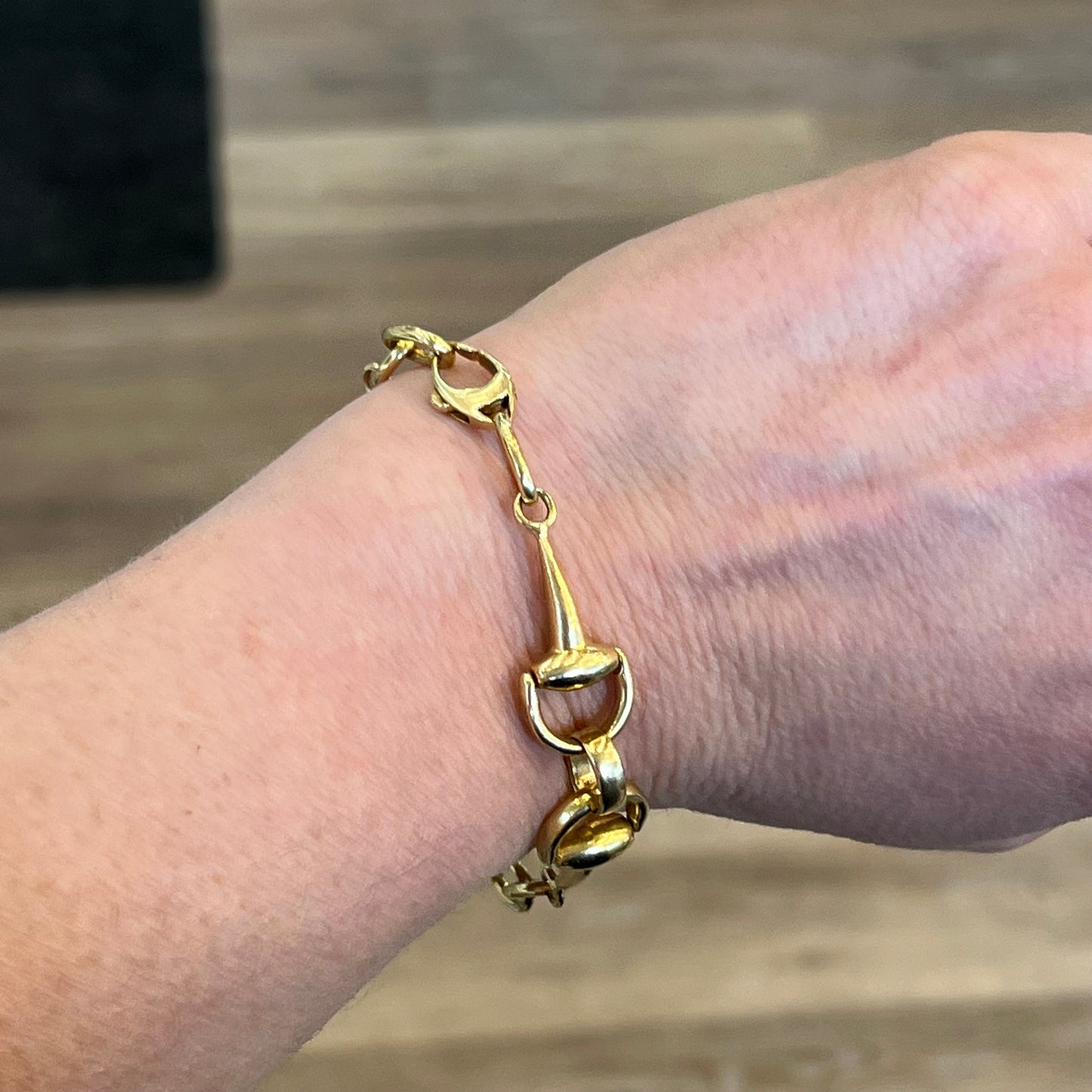 Modern Bridle Link Bracelet in 18k Yellow Gold