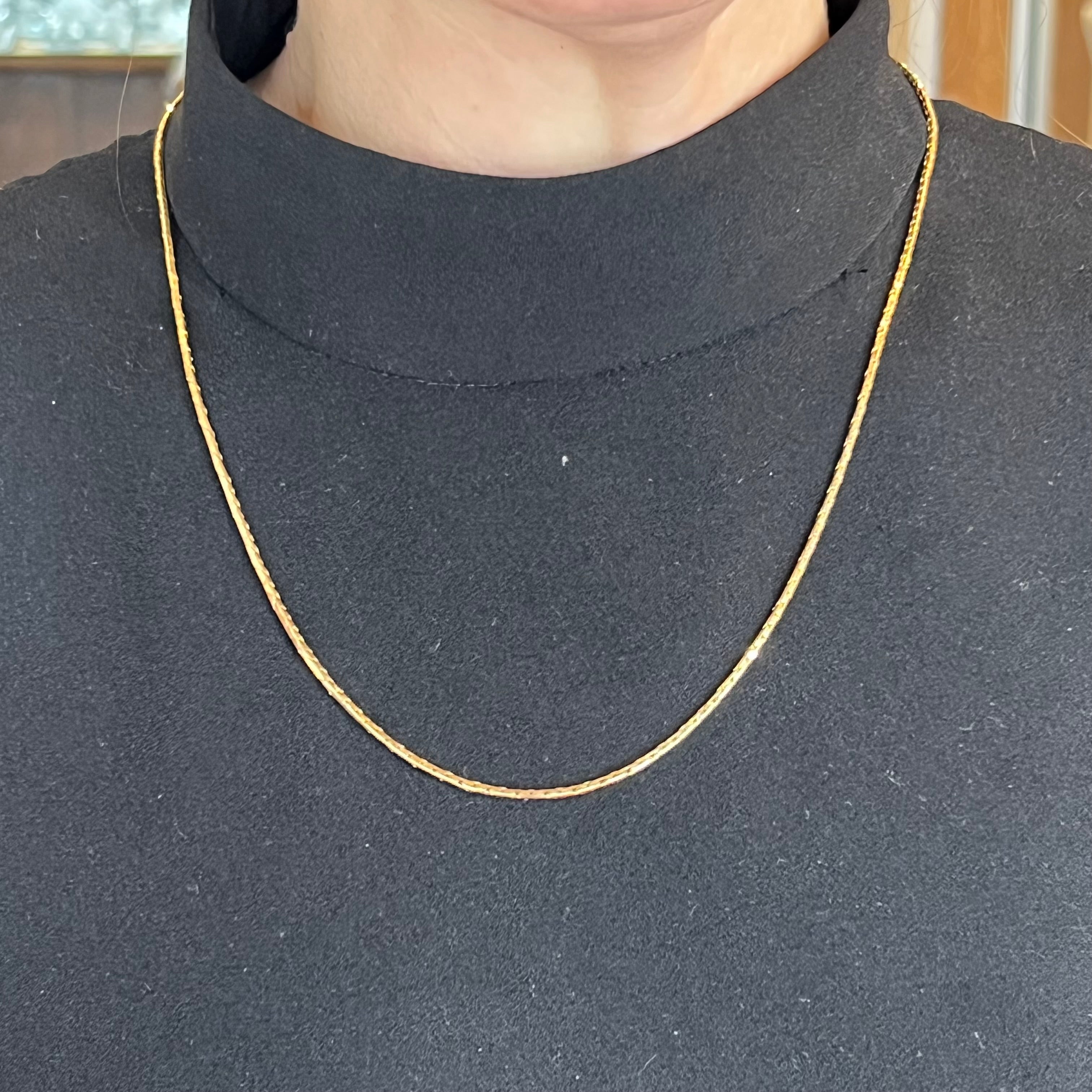 14k gold online necklace 24 inches