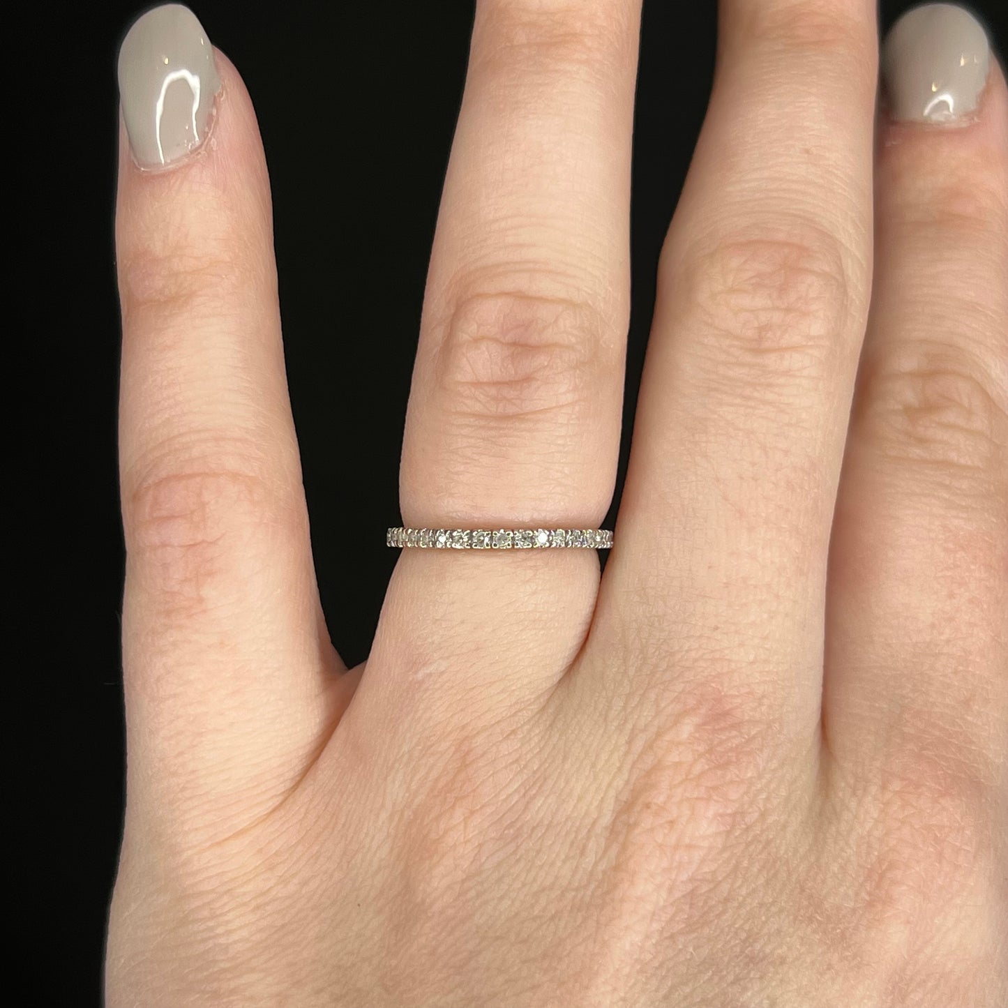 .35 Round Diamond Eternity Wedding Band in 14k White Gold