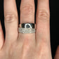 Pave Diamond Overlap Ring in 14k White Gold