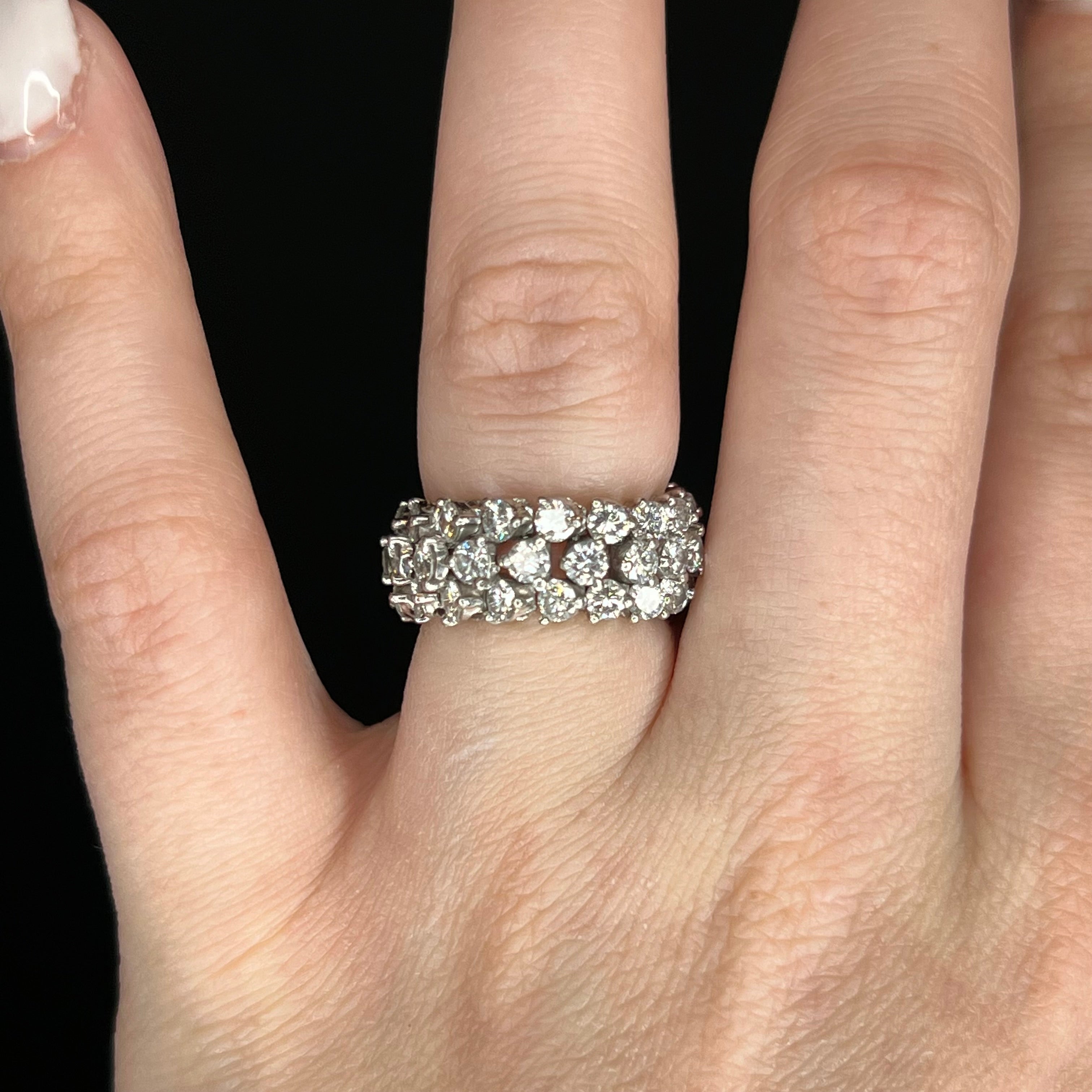Platinum and Diamond Eternity Ring. – Fifth Avenue Diamond Experts