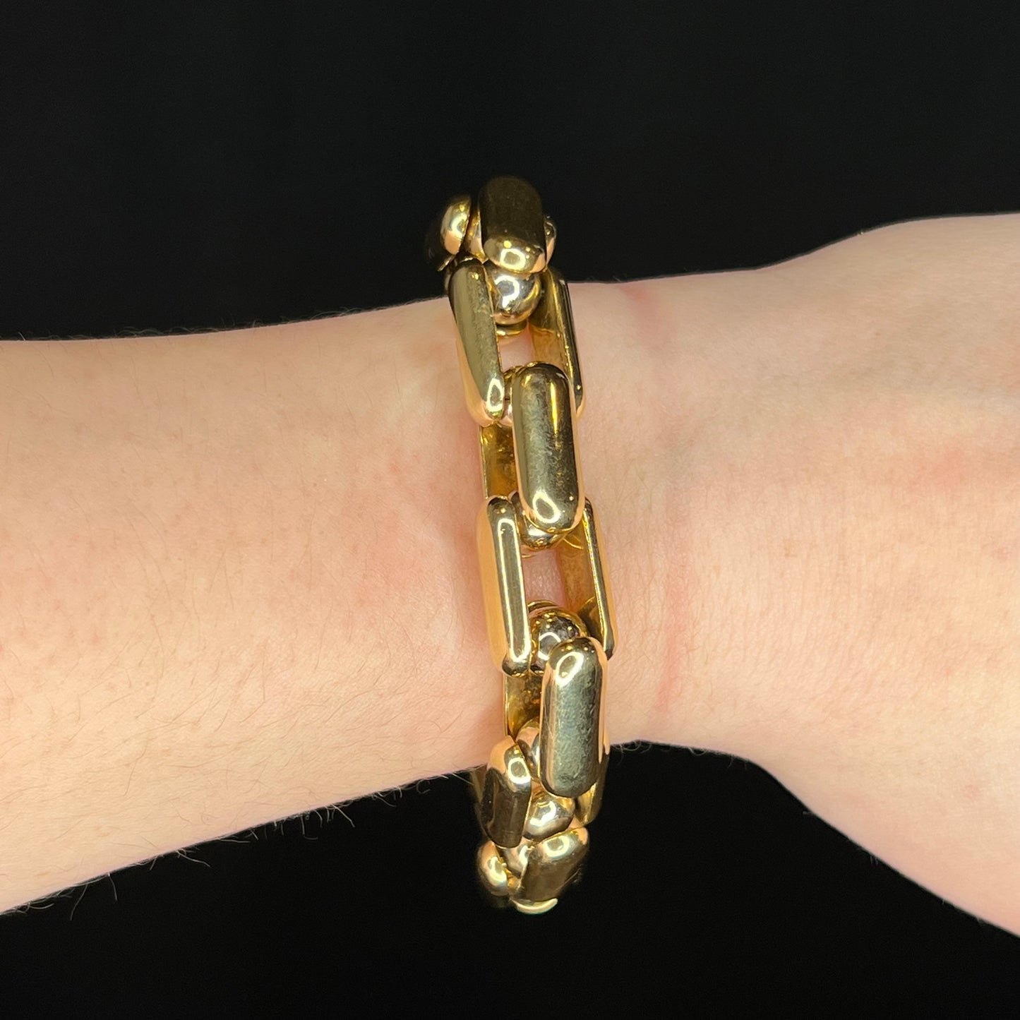 Barakà Chain Link Bracelet in 18k Yellow Gold