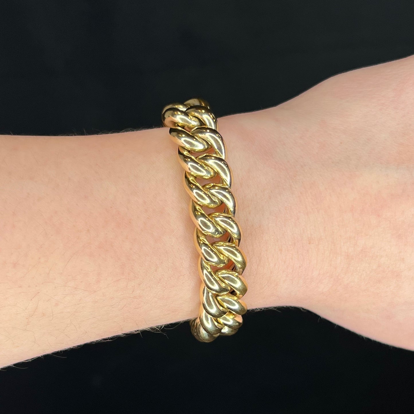 Braided Link Bracelet in 14k Yellow Gold