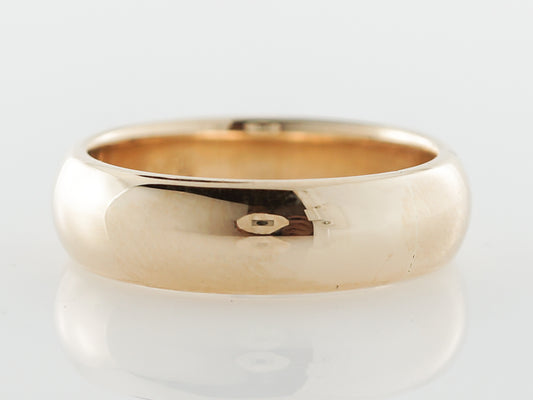 Men's Comfort Fit Wedding Band in 14k Yellow Gold