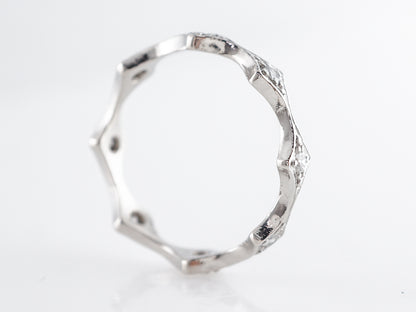 Mid-Century Diamond Eternity Ring in Platinum